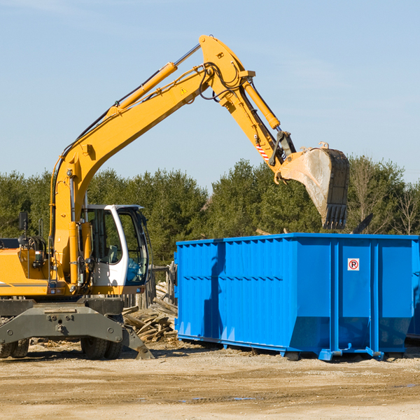 what size residential dumpster rentals are available in Westmoreland